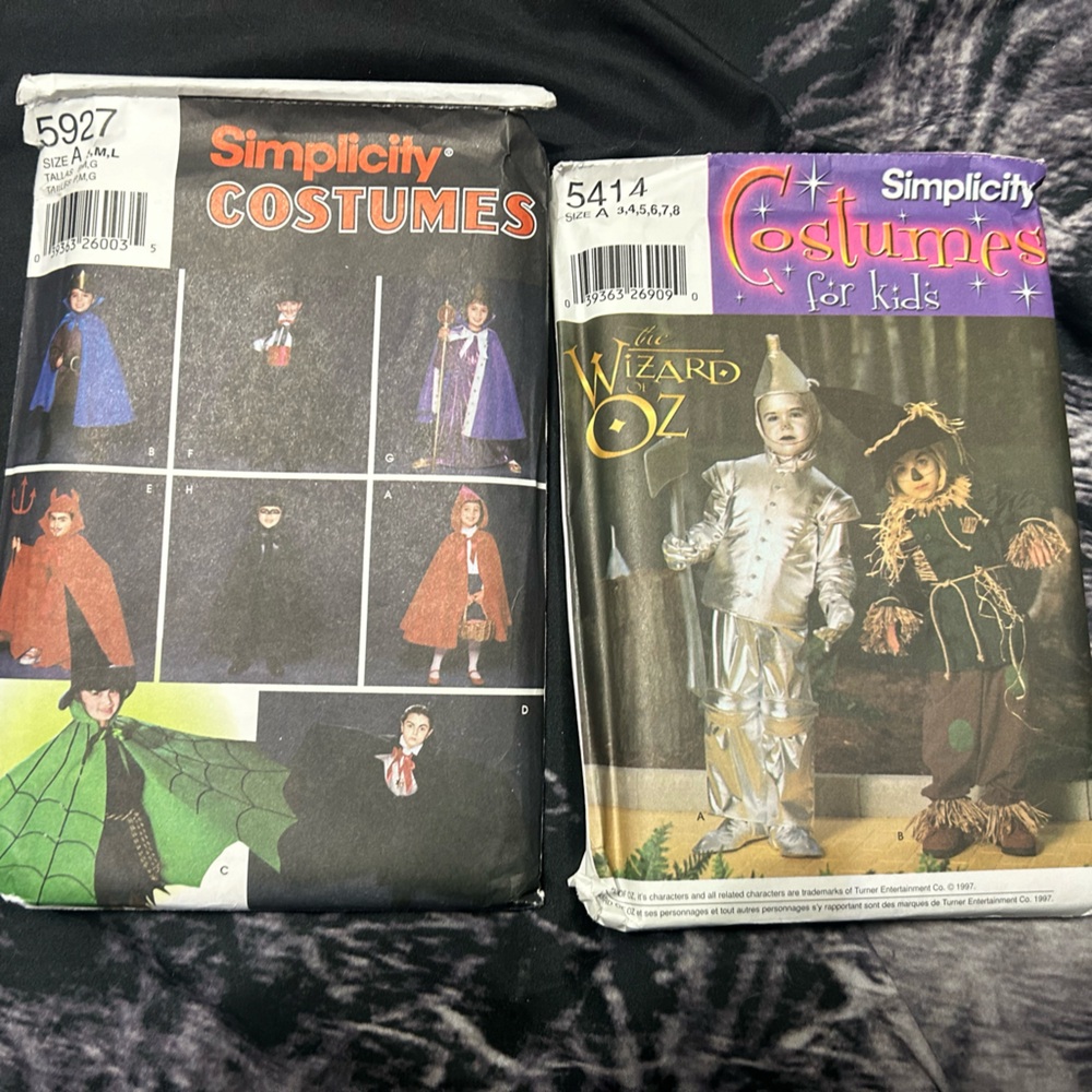Simplicity Costumes for kids sewing patterns
